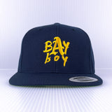 Bay Boy - Classic Snapback - Yellow on Blue