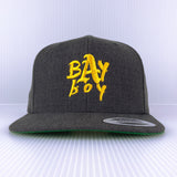 Bay Boy - Classic Snapback - Yellow on Charcoal