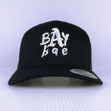 Bay Bae - Classic Trucker - White on Black