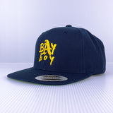 Bay Boy - Classic Snapback - Yellow on Blue