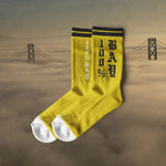100% Bay - Yellow Crew Socks